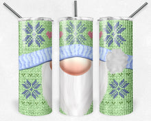 Load image into Gallery viewer, Christmas Knit Gnome Green, Purple, and Pink Snowflakes