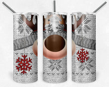 Load image into Gallery viewer, Christmas Knit Reindeer Gray and Red