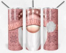 Load image into Gallery viewer, Christmas Knit Gnome Coral and Peach Snowflakes