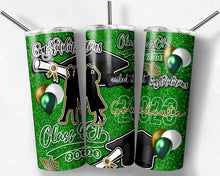 Load image into Gallery viewer, Green and Gold Glitter 2023 Graduation Burst