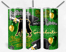 Load image into Gallery viewer, Green and Yellow Glitter 2023 Graduation Burst