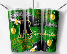 Load image into Gallery viewer, Green and Yellow Glitter 2023 Graduation Burst