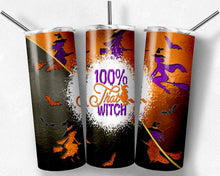 Load image into Gallery viewer, Halloween Witch Stained Glass Peekaboo Split 100 Percent That Witch