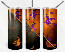 Load image into Gallery viewer, Halloween Witch Stained Glass Peekaboo Split