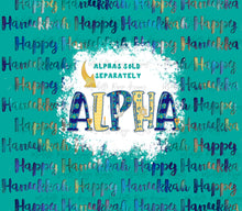 Load image into Gallery viewer, Happy Hanukkah with Bleach Blank