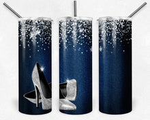 Load image into Gallery viewer, High Heels with Denim and Diamonds