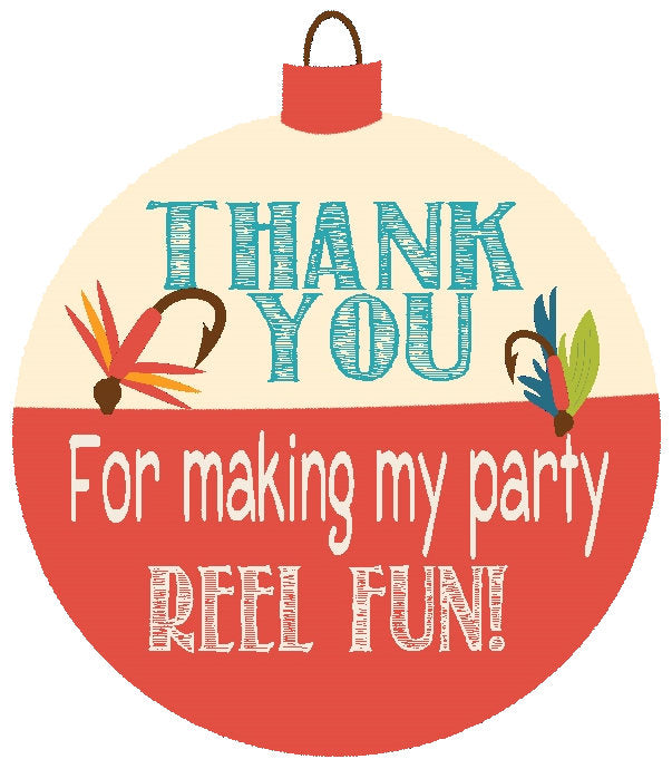 Fishing Themed Party Favors // Gone Fishing Thank You Tags