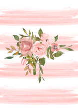 Load image into Gallery viewer, Floral Baptism Invitation, Printable Baptism Invites, Christening Invite, Editable Baptism Invite, Rose Gold, Pink, Baby Dedication Invite