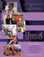 Load image into Gallery viewer, Senior Yearbook Ad  dedication, Boys Full Page, Half, Quarter  High School Senior, Middle, Elementary or Pre-School, I create for you