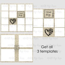 Load image into Gallery viewer, I Love Dogs Photo Template