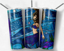 Load image into Gallery viewer, Under the Sea Mermaid Stained Glass