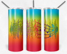 Load image into Gallery viewer, Rainbow and Neon Music Notes Sound Bar