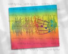 Load image into Gallery viewer, Rainbow and Neon Music Notes Sound Bar