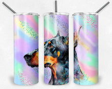 Load image into Gallery viewer, Doberman on Pastel Milky Way