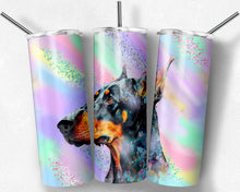 Load image into Gallery viewer, Doberman on Pastel Milky Way