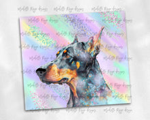 Load image into Gallery viewer, Doberman on Pastel Milky Way