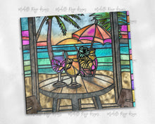 Load image into Gallery viewer, Beach Patio Cocktails Stained Glass
