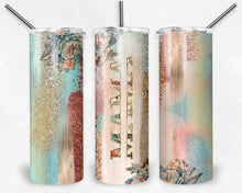 Load image into Gallery viewer, Peach Teal Milky Way Mom and Grandma Names