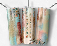 Load image into Gallery viewer, Peach Teal Milky Way Mom and Grandma Names