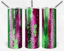 Load image into Gallery viewer, Hot Pink and Green Brush Strokes
