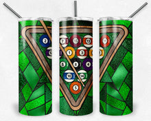 Load image into Gallery viewer, Billiards Pool Table Stained Glass