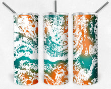 Load image into Gallery viewer, White Teal and Orange Power Wash