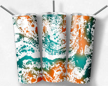Load image into Gallery viewer, White Teal and Orange Power Wash