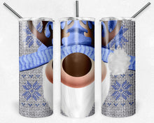 Load image into Gallery viewer, Christmas Knit Reindeer Purple and Gray