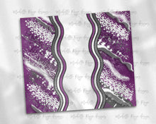 Load image into Gallery viewer, Purple and Gray Milky Way with Stained Glass Border Blank
