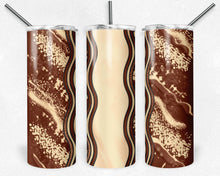 Load image into Gallery viewer, Rust and Cream Milky Way with Stained Glass Border Blank
