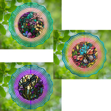 Load image into Gallery viewer, Spring Flowers  stained glass Bundle wind spinner