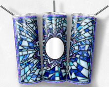 Load image into Gallery viewer, Stained Glass Snowflake Picture Frame