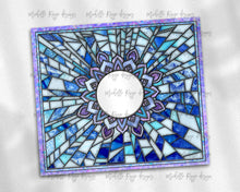 Load image into Gallery viewer, Stained Glass Snowflake Picture Frame