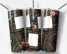 Load image into Gallery viewer, Boho Floral Stained Glass PNG Picture Frames