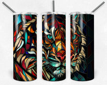 Load image into Gallery viewer, Tiger Stained Glass