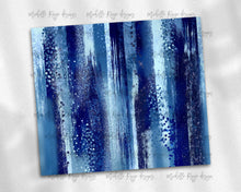 Load image into Gallery viewer, Blue and Light Blue Brush Strokes