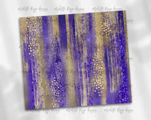 Load image into Gallery viewer, Purple and Gold Brush Strokes