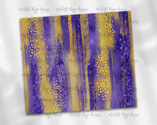 Load image into Gallery viewer, Purple and Yellow Gold Brush Strokes