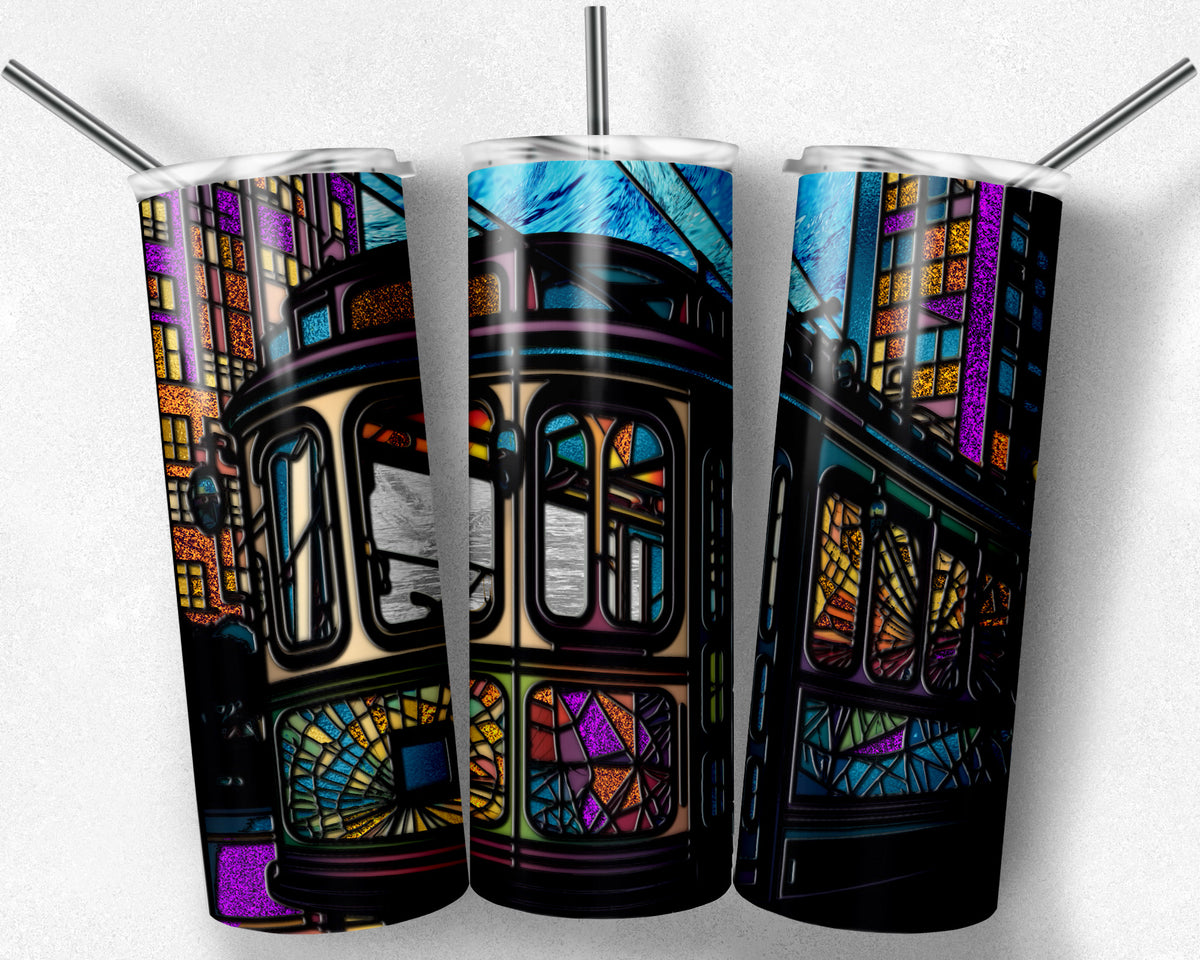 Trolley Streetcar Stained Glass – Michelle Raye Designs