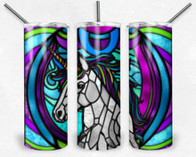 Load image into Gallery viewer, Unicorn Stained Glass