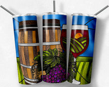 Load image into Gallery viewer, Winery Vineyard Stained Glass