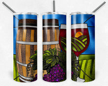 Load image into Gallery viewer, Winery Vineyard Stained Glass