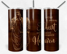 Load image into Gallery viewer, Female Angel Wood Grain I Will Hold You in My Heart