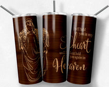 Load image into Gallery viewer, Female Angel Wood Grain I Will Hold You in My Heart