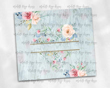 Load image into Gallery viewer, Spring Floral Heart Blank on Wood Grain