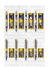Load image into Gallery viewer, 2023 Graduation Yellow and Blue Pen Wraps Set 2