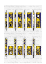 Load image into Gallery viewer, 2023 Graduation Yellow and Blue Pen Wraps Set 1
