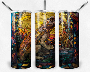 Bearded Dragon Stained Glass