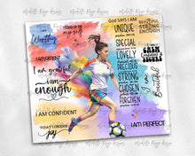 Load image into Gallery viewer, Female Soccer Player Affirmations Inspiration