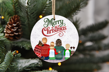 Load image into Gallery viewer, 3 inch Ceramic ornament customize to your family and pets
